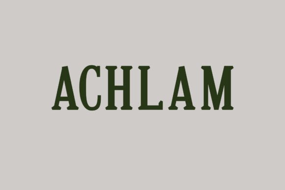 Achlam: The Serif Font That Elevates Campaigns