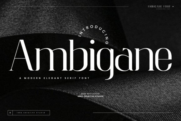 Ambigane: A Stylish Serif for Web Design