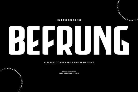 Befrung: A Bold Sans Serif for Digital Design