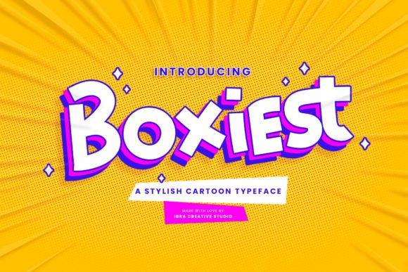 Boxiest: A Stylish Cartoon Typeface