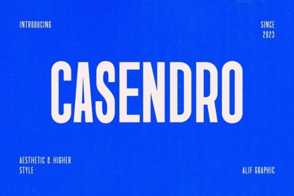 Casendro: A Bold Display Font for Digital Marketing