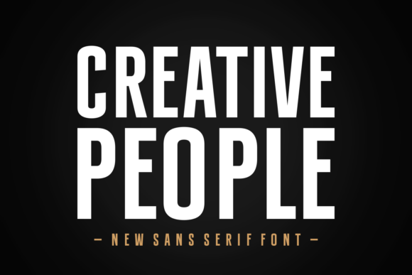Creative People Font for Business
