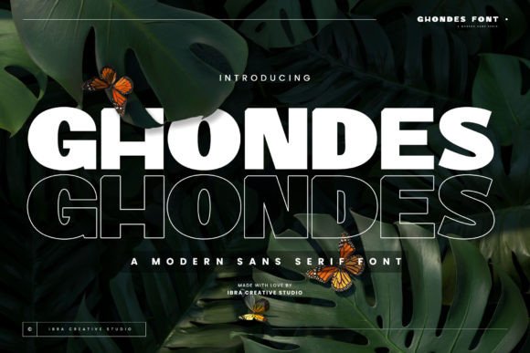 Ghondes: Modern Font for Digital Marketing