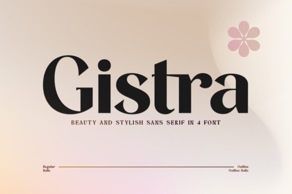 Gistra: A Modern Font for Elegant Design