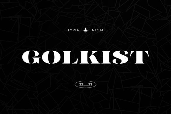 Golkist: A Luxurious Serif Font