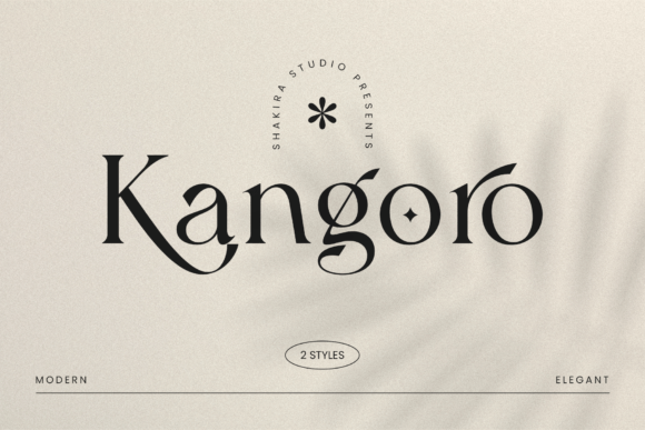 Kangoro: A Luxurious Serif Font