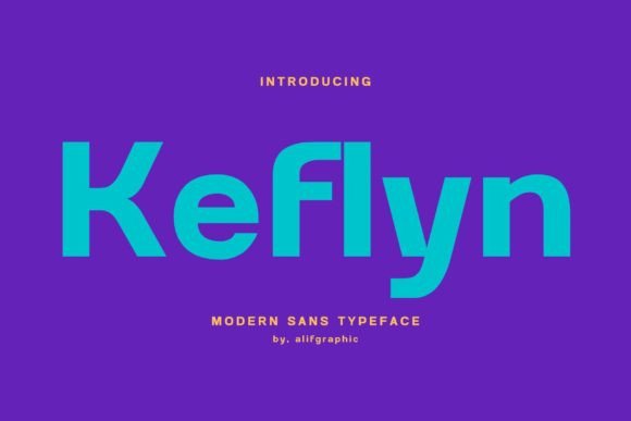 Keflyn: A Modern Typeface for Elegant Design