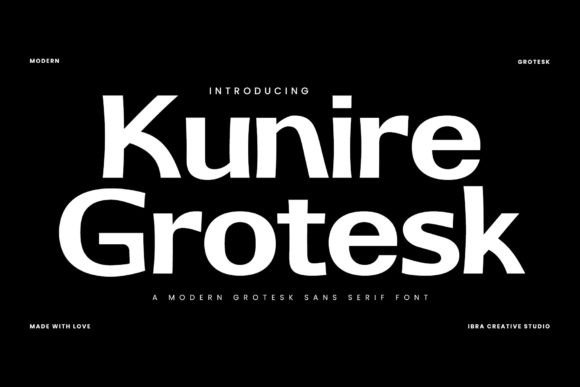 Kunire Grotesk: A Font for Polished Business