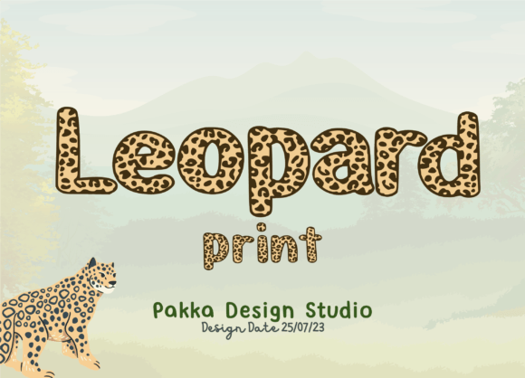 Leopard Print Font: Wild Elegance in Typography