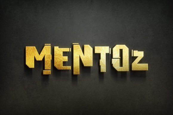 Mentoz: A Bold Decorative Font for Creative Branding