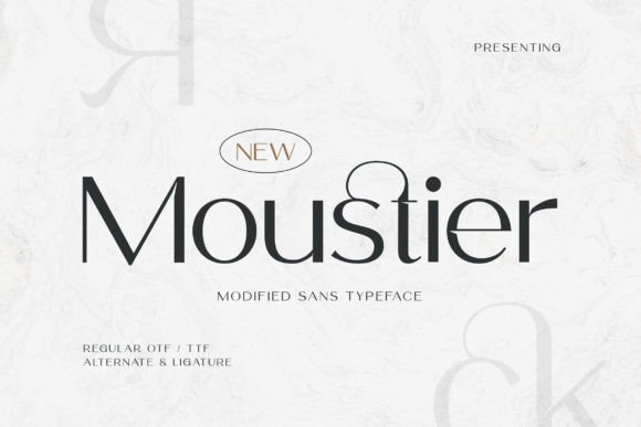 Moustier Font: Modern Sans Serif for Crafters