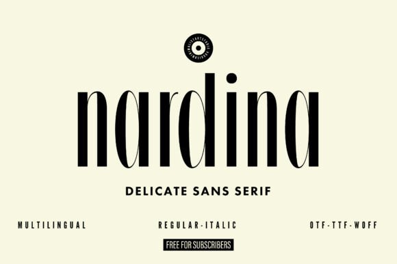 Nardina: A Modern Typeface for Elegant Design