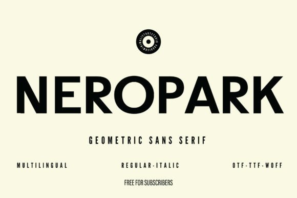 Neropark: A Modern Typeface for Elegant Design
