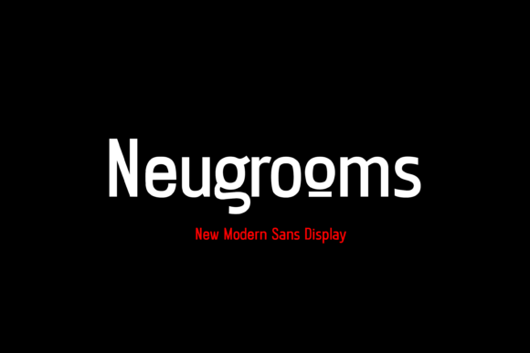 Neugrooms: A Modern Typeface for Editorial Design