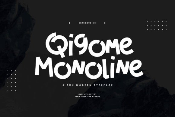 Qigome Monoline: Modern Font for Digital Marketing