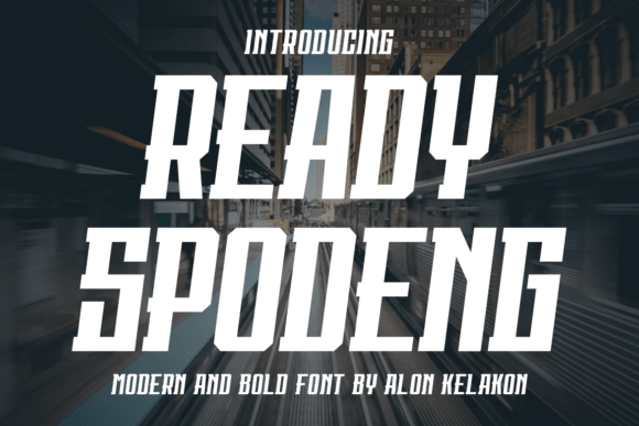 Ready Spodeng: A Serif Font for Creative Projects
