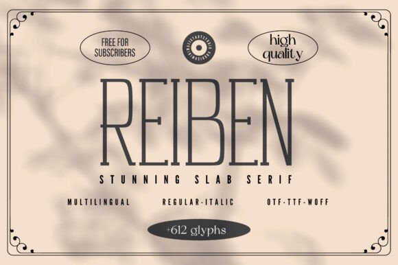 Reiben: A Bold Slab Serif for Real Design Work