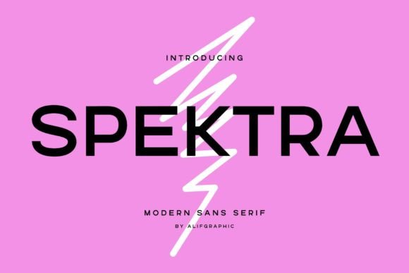 Spektra: A Bold Font for Modern Campaigns
