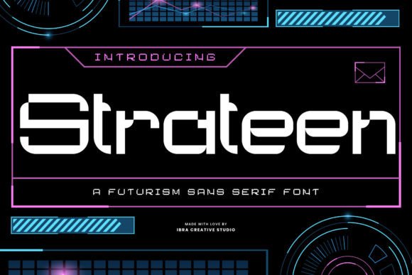 Strateen: A Futuristic Font for Modern Web Design