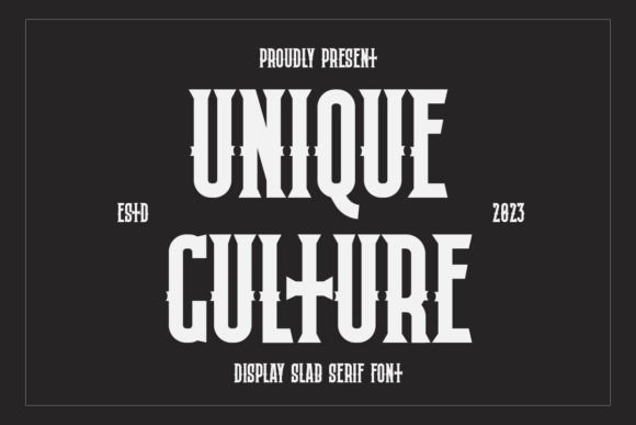 Unique Culture Font for Web Design