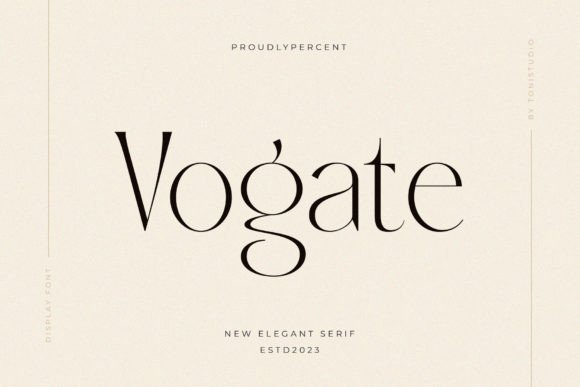 Vogate: A Serif Font for Creative Makers